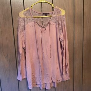 Light pink long sleeve shirt